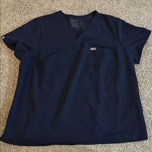 Navy Blue 3XL Figs scrub top